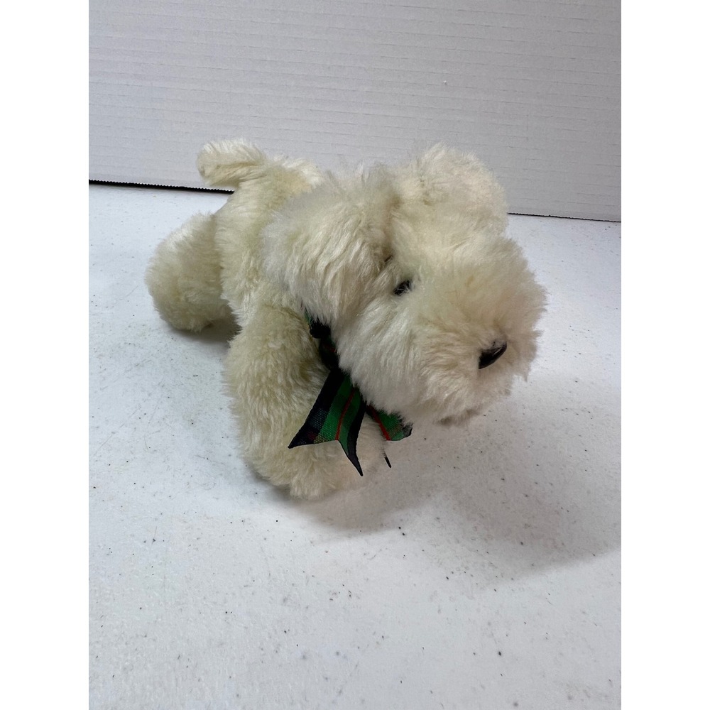 North American Bear Co Muffy's Dog Lulu Highland Fling Plush 1993 6.5" Cream Dog